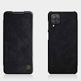 Захисний чохол-книжка Nillkin для Samsung Galaxy A12 / M12 (Qin leather case) Black Чорний, фото 6
