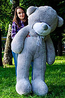 Великий плюшевий ведмідь плюшевий мішка 1,8 м, м'який ведмедик для подарунка, сірий, фото 5