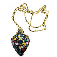 Жіночий аромакулон на ланцюжку зі вставками