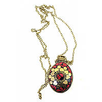 Жіночий аромакулон на ланцюжку зі вставками