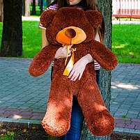М'який плюшевий ведмедик плюшевий мішка Раф 100 см коричневий, подарунок для дівчини на день народження, фото 3