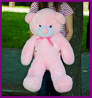 Мягкий плюшевый мишка Раф 100 см розовый, подарок для девушки на день рождения 1 метр