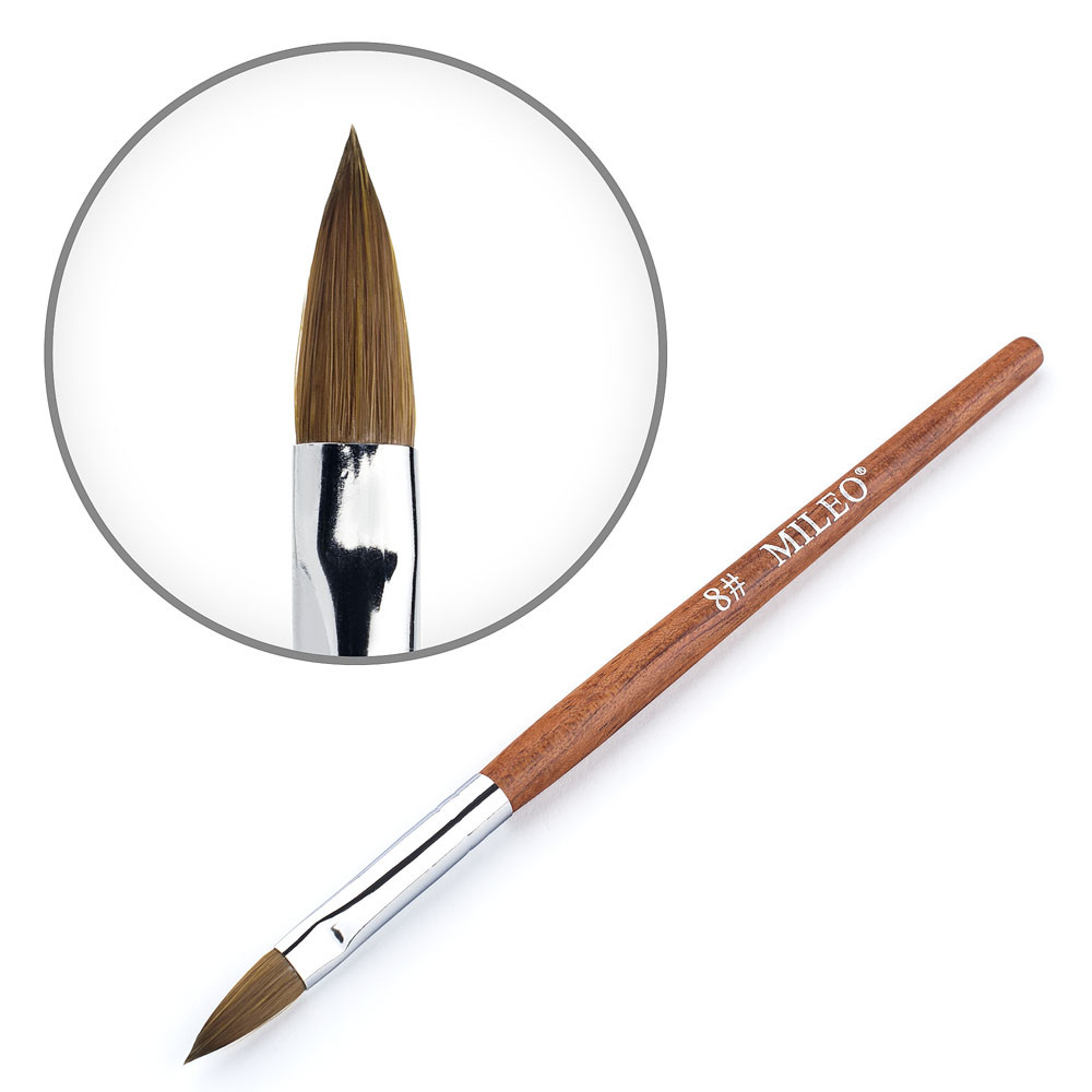 Пензель для акрилу Mileo №8, фото 1