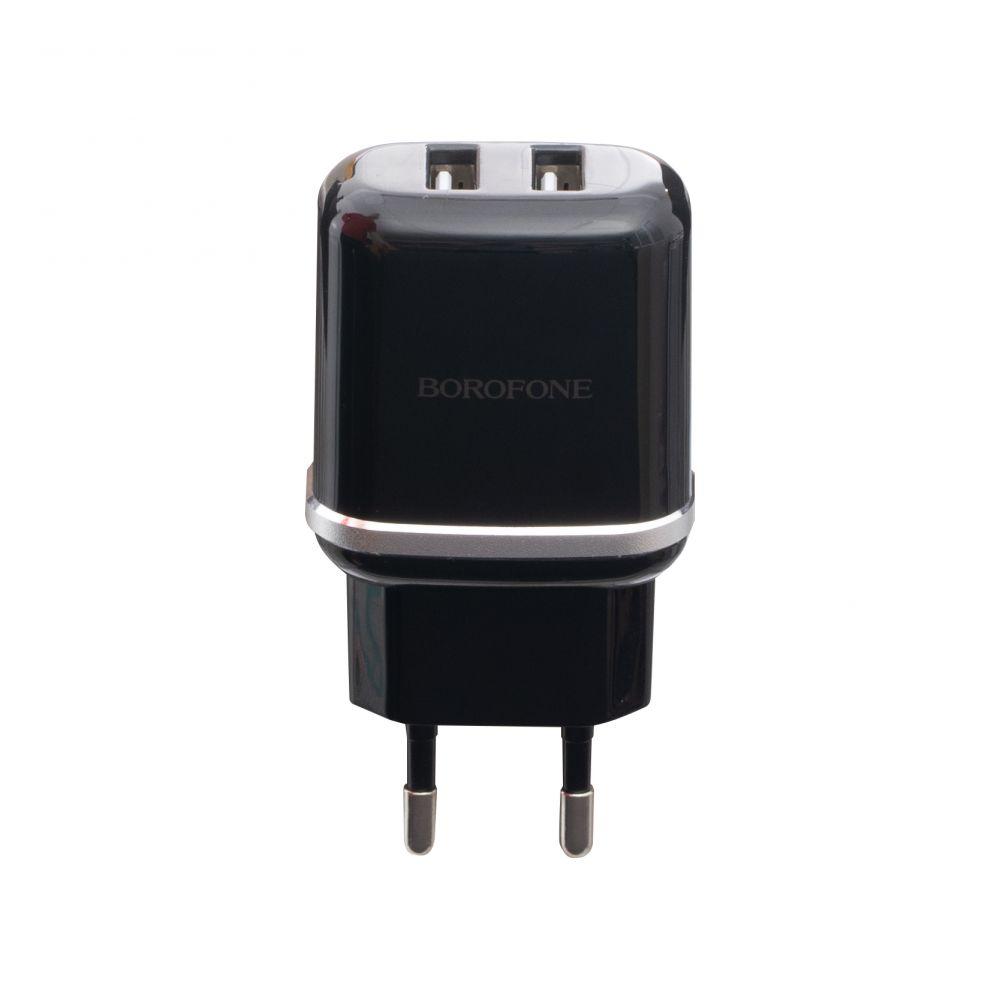 Мережевий Зарядний Пристрій Borofone BA25A Micro 2 USB 2.4A