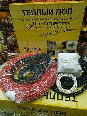 10 м2 Нагрівальний кабель 1580 W Fenix IN-THERM ECO довжиною 79м