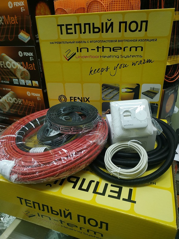 10 м2 Тепла підлога електрична (8 -10 м2) IN-THERM ECO 1580W Fenix