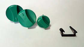 Ручки керування (комплект 3 шт. зелені) Vaillant atmoMAX, turbomAX Pro 114286