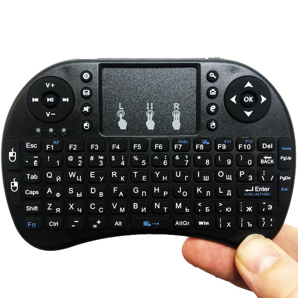Безпровідна міні Клавіатура MINI KEYBOARD для телевізора TV Блютуз клавіатура