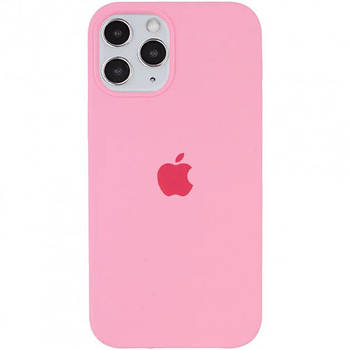 Чохол Silicone case для IPhone 12 Pro max Light Pink рожевий