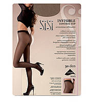 Колготки Sisi invisible control top 30 (miele) легкий загар size 3М