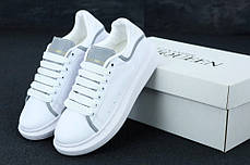 Жіночі кросівки Alexander McQueen HI Black. Чорні. ТОП Репліка ААА класу., фото 2