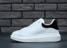 Чоловічі кросівки Alexander McQueen HI Black. Чорні. ТОП Репліка ААА класу., фото 2