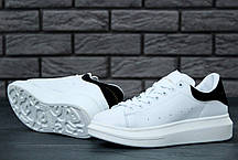 Чоловічі кросівки Alexander McQueen HI Black. Чорні. ТОП Репліка ААА класу., фото 3
