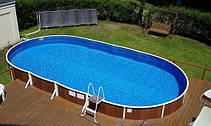 Каркасний овальний морозостійкий збірний басейн 9,1х4,6х1,2м Mountfield (Чехія) 407 DL без обладнання, фото 5
