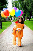 Плюшевий ведмедик плюшевий мішка м'яка іграшка Рафаель 120 см Карамельний, фото 4