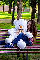 Плюшевий ведмедик плюшевий мішка м'яка іграшка Томии 100 см Білий, фото 3