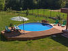 Басейн каркасний круглий Azuro 3.6 х 1.2 м Wood морозостійкий, фото 7