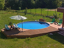 Басейн каркасний морозостійкий AZURO діам.5,5 м, висотою 1,2 м Mountfield (Чехія) 403DL без обладнання, фото 5