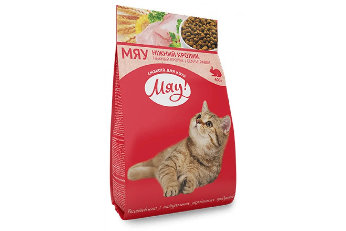 Сухий корм Мяу 0,3 кг із кроликом для котів