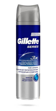 Гель для бритья Gillette Series для чувствительной кожи 200 мл, фото 2