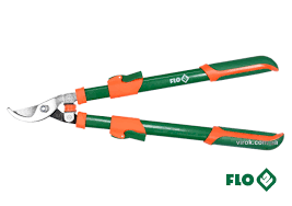 СЕКАТОР ДЛЯ ОБРЕЗКИ ВЕТОК ТЕЛЕСКОПИЧЕСКИЙ FLO 30 ММ 660-910 ММ, фото 1