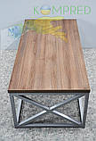 Стіл журнальний 1000*400*450мм сірий /дуб санома Kompred OL345, фото 4
