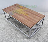 Стіл журнальний 1000*400*450мм сірий /дуб санома Kompred OL345, фото 6