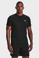 Мужская чёрная футболка Under Armour Speed Stride Short Sleeve 1361479-001