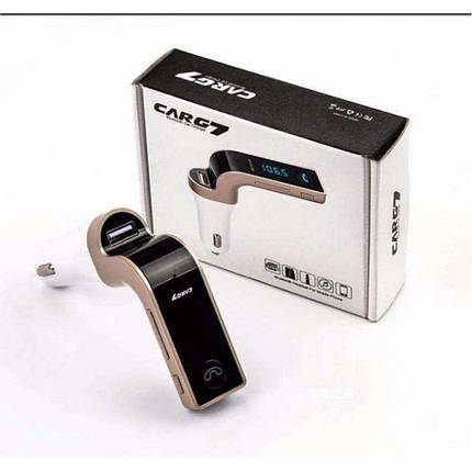 Автомобільний Фм fm трансмітер модулятор авто mp3 з bluetooth Car G7(FG), фото 2