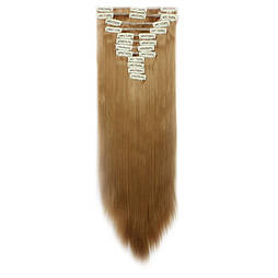 Штучне волосся на шпильках. Цвет #16 Светло-русый. Набір пасом