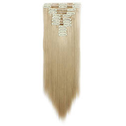 Штучне волосся на шпильках. Колір #25 Пісочний блонд. Набір пасом