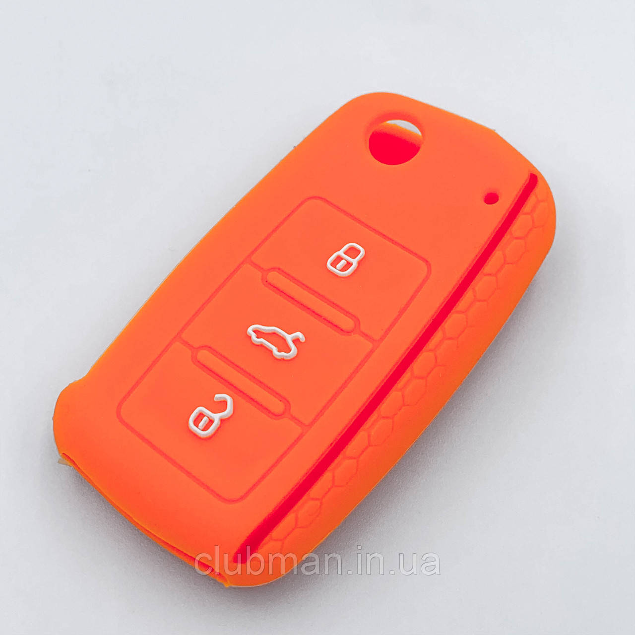 Силіконовий чохол для ключа VW Golf 4 5 6 7 Bora Jetta POLO MK4 MK6 Bora Passat B5 B6 помаранчевий