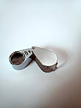 Лупа illuminated loupe 30x-21mm кишенькова, фото 6