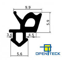 Ущільнювач Openteck для скла (чорний).