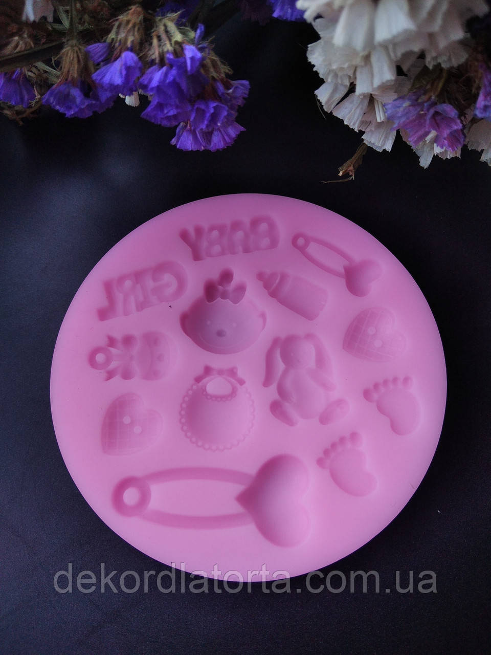 Силіконовий молд дитячий із шпилькою, фото 1