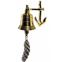 Корабельный колокол из бронзы Рында с якорем