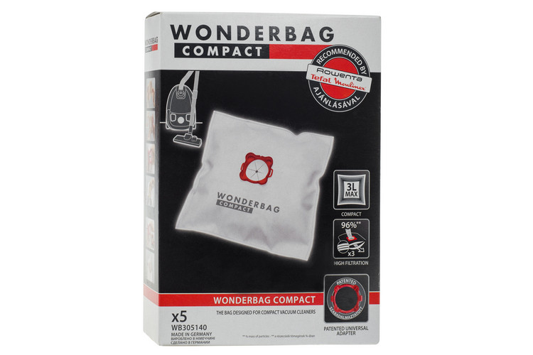 Набір універсальних мішків пилозбірників Wonderbag Compact Rowenta WB305140