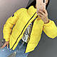 Жіноча жовта дута курточка, фото 2