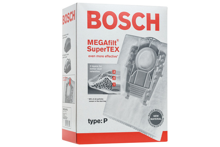 Комплект мішків Type P для пилососа Bosch, Siemens 462586 (BBZ52AFP2)