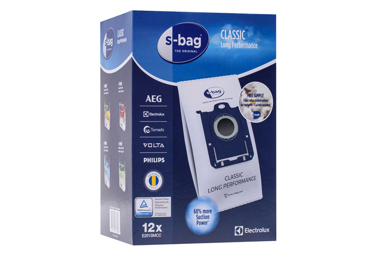 Набір мішків s-bag для пилу Electrolux E201SMCC Classic Long Performance 9001690834