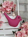 Пташки великодні ручної роботи, h 9,5 см х 11 см, великодній декор, фото 2