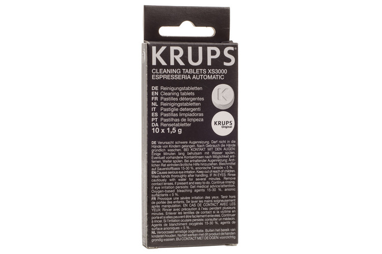 Таблетки чистячі Krups (XS300010) для кавомашин 10шт.