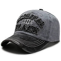 Кепка бейсболка Original the Black бавовна сіра