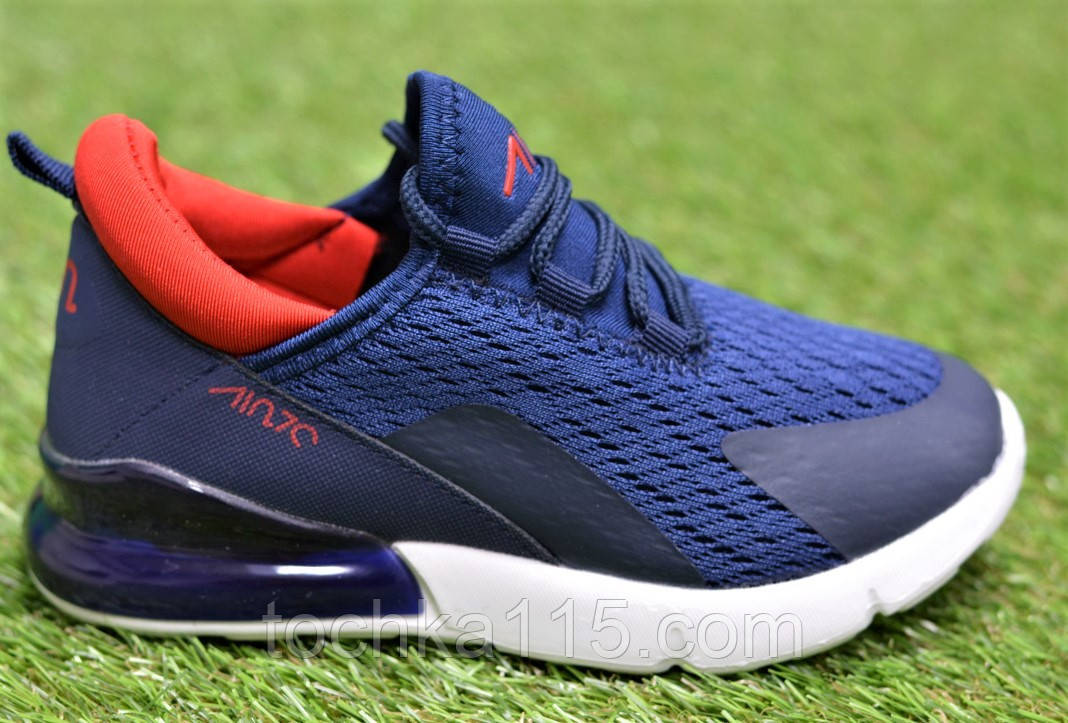 Дитячі кросівки аналог Nike Air Max 270 Blue найк аір макс синій р31-34