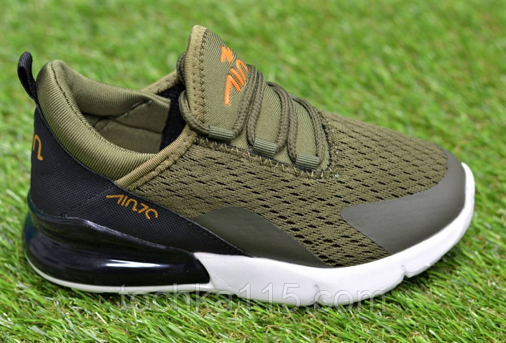 Дитячі кросівки аналог Nike Air Max 270 haki найк аір макс хакі р33-34