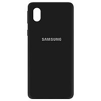 Силиконовый чехол Silicone Cover на телефон Samsung Galaxy A01 Core / Самсунг А01 Коре