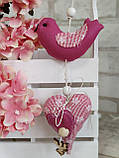 Пташки великодні ручної роботи, h 9,5 см х 11 см, фото 2