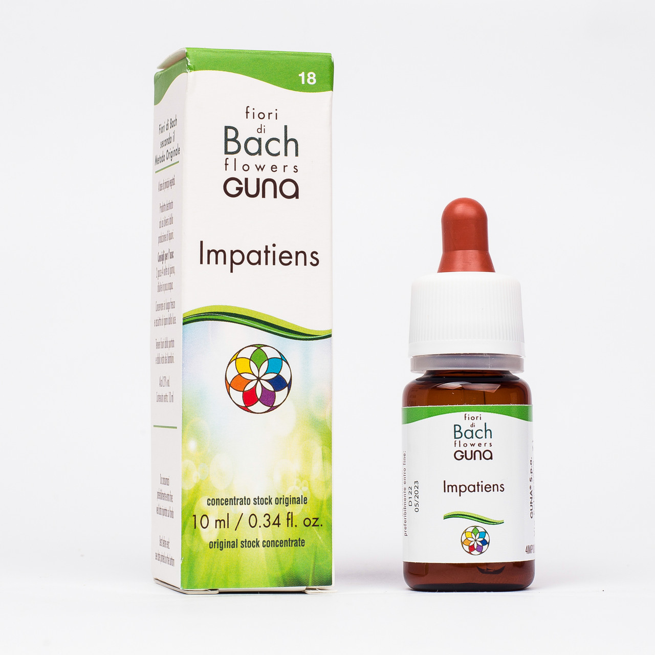 Краплі Баха №18 Impatiens (Недоторка, Бальзамін). GUNA. Краплі, 10 мл. Нетерплячим, безтурботність