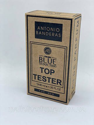 Чоловіча парфумована вода Antonio Banderas blue sedaction for men Top Tester, 40 ml, фото 3