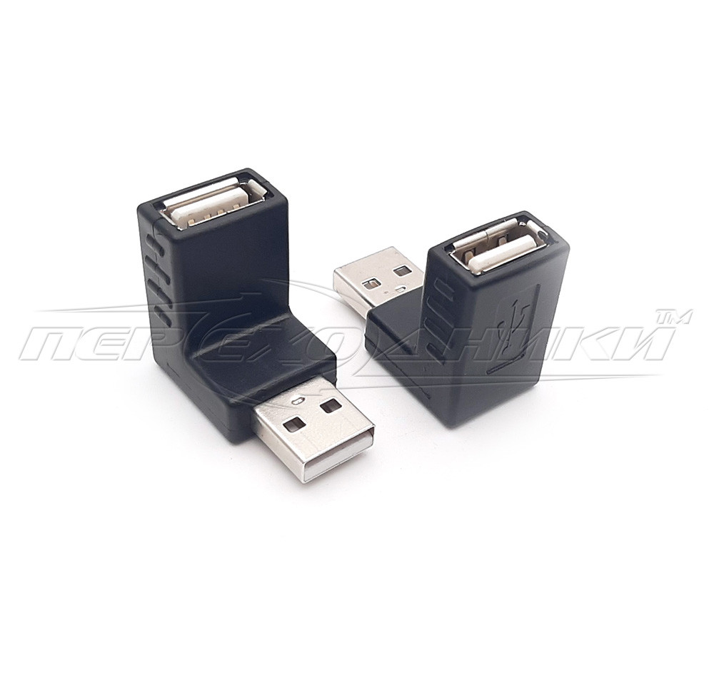 Перехідник USB 2.0 AF — AM, кутовий